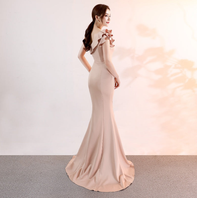 evening dress elegant long sexy slim fishtail dress evening dress elegant long sexy slim fishtail dress