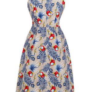 european and american autumn and winter women's sexy sling lace up a line floral dress