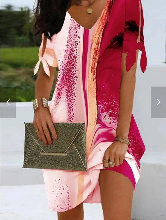 women's loose gradient casual dress women's loose gradient casual dress