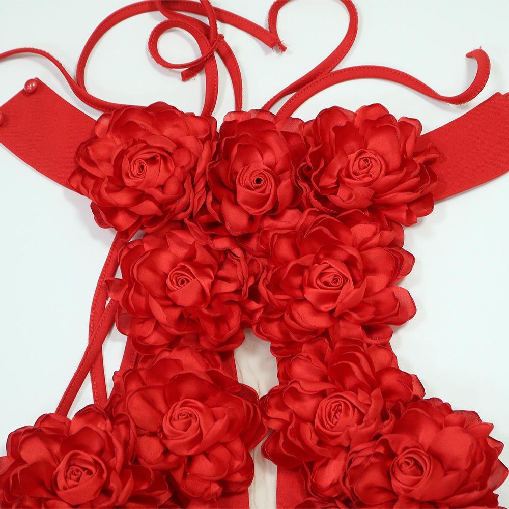 Dress Sexy Halter Large Flower Evening Dress Dress Women 4623cf59 09ce 40d1 8055 15467325e3a4 Trans