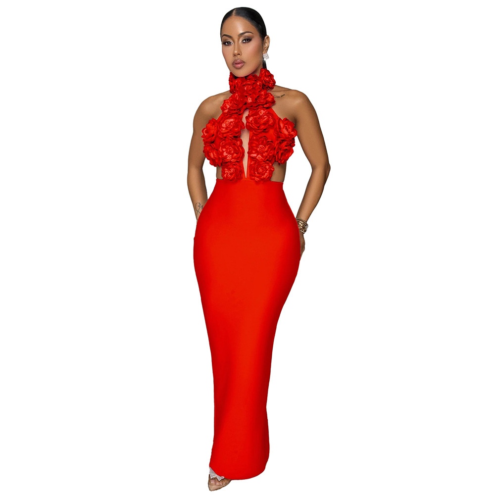 Dress Sexy Halter Large Flower Evening Dress Dress Women 4a1b8b15 6e8a 4037 A1f8 D2cab98fcb55 Trans