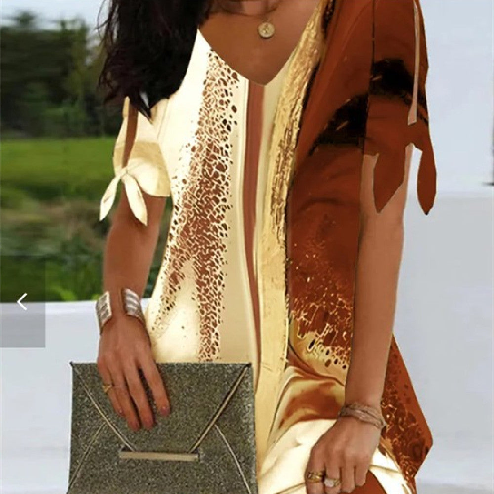 women's loose gradient casual dress women's loose gradient casual dress