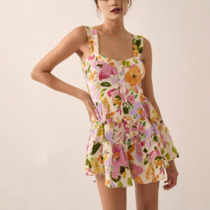 women's printed casual dress