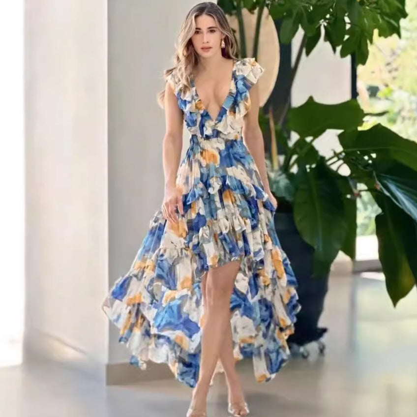 women's casual fashion printed dress women's casual fashion printed dress
