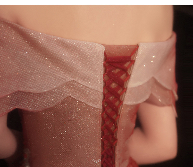 Burgundy Toast Bridal Shoulder Evening Dress Ab8fca95 3a5d 423b 9409 8de60e7c20a7