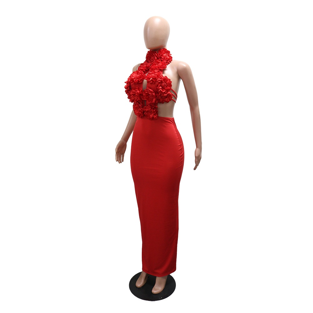 Dress Sexy Halter Large Flower Evening Dress Dress Women B8b85d0c 1537 4921 82e4 777c45364462 Trans