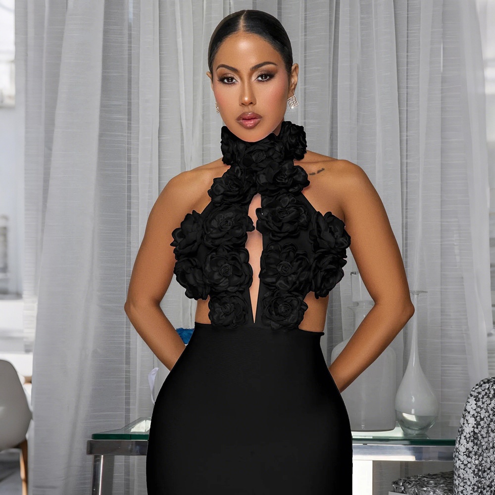 Dress Sexy Halter Large Flower Evening Dress Dress Women Ea81b16d C3cc 44c8 Aa0c 7b6dc377a56b Trans