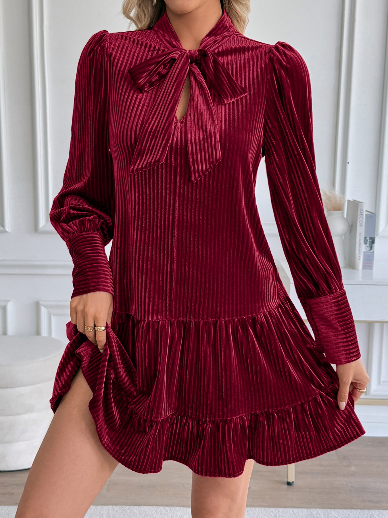 Elegant Velvet Dress European And American Evening Party Women Ff050c28 C843 4730 Ab20 1d3a1ec1c7c4 Trans
